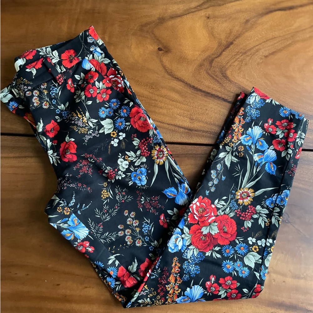 H&M Floral Dress Pant sz 4